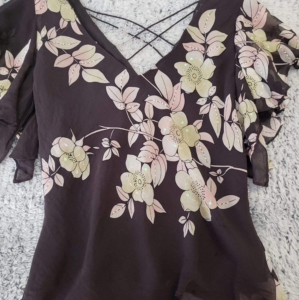 Adrianna Papell Silk Blouse